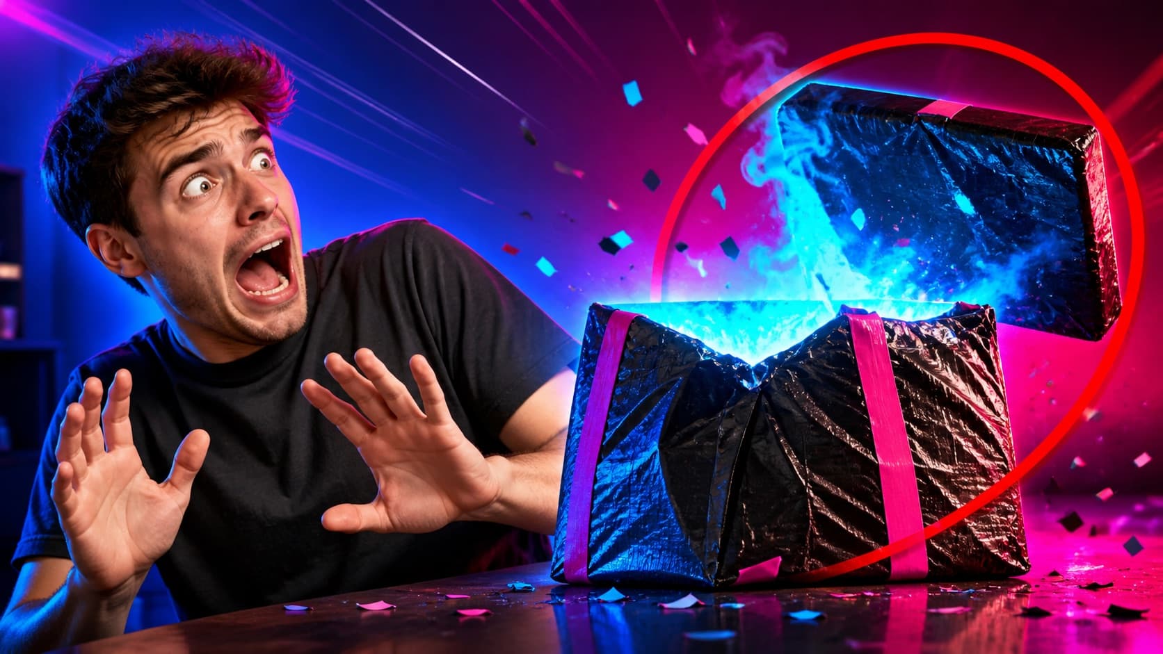 Big Reaction AI YouTube thumbnail example