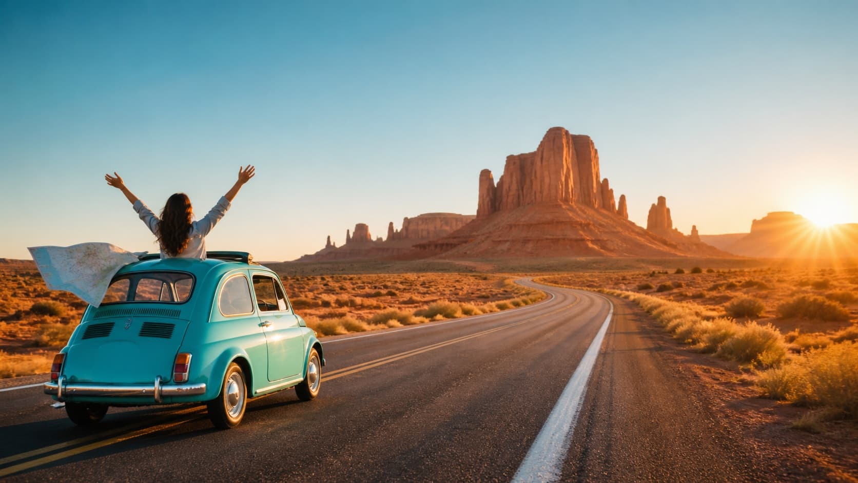 Epic Road Trip AI YouTube thumbnail example